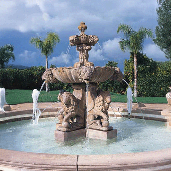GIANNINI DOUBLE BRENTWOOD WALL FOUNTAIN 